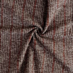 Cotton Brown Stripe Yarn dyed Woven Fabric (FC-DEPL635K )