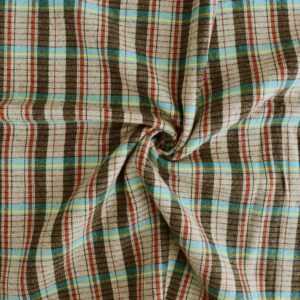 Cotton Wool Viscose Yarn dyed Woven Fabric (FC-DEPL636 E)