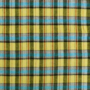 Cotton Blends Yellow Brown Check Fabric (FC-DEPL636 D)