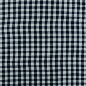 Viscose Blends Navy Check Yarndyed Woven Fabric (FC-DEX108)