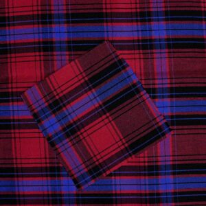 Cotton Red & Black Twill Woven Fabric (FC-LB006)