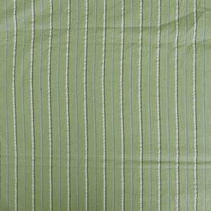 Cotton Medium Spring Bud Green Stripe Fabric (FC-MTM1375)