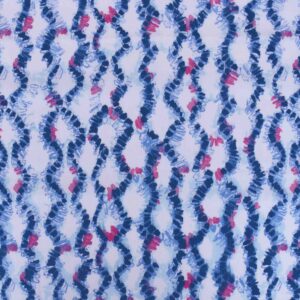 Cotton Aighrise Blue Print Woven Fabric (FC-MTM1386)
