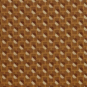 Cotton Khaki Color Geometric Print (FC-OA151)