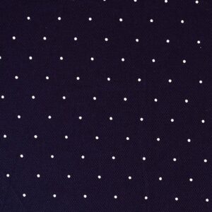 Cotton Navy Dot Khadi Print Fabric (FC-OA190)