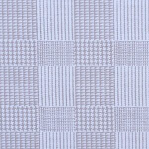 Cotton Geometrical Checked Fabric (FC-OA198)
