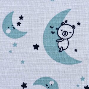 Cotton Stars and Moon Print Fabric (FC-OA219)