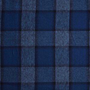 Cotton Blue Checked Yarn Dyed Fabric (FC-OA581)