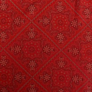 Cotton Imperial Red All over Printed Woven Fabric (FC-DEPL2001)