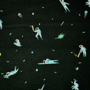 Cotton Blends Astronauts Print Woven Fabric (FC-SWP01)