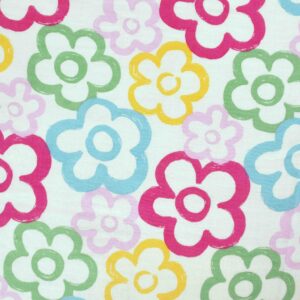 Cotton Multi Colour Flower Print Woven Fabric (FC-SRBD1573)