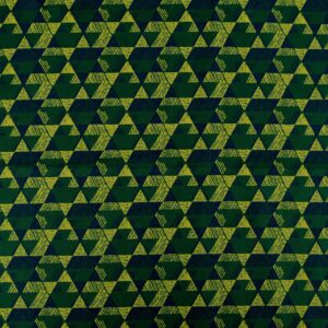 Cotton Green Yellow Printed Woven Fabric (FC-SRBD791)