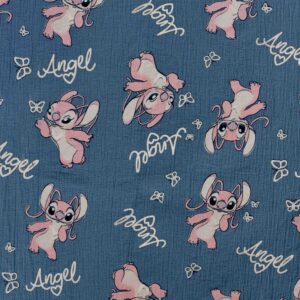 Cotton Air Force Blue Print Woven Fabric (FC-SRBD987)