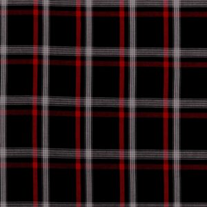 Cotton Black & Red Checked Yarn dyed Fabric (FC-SWY05)
