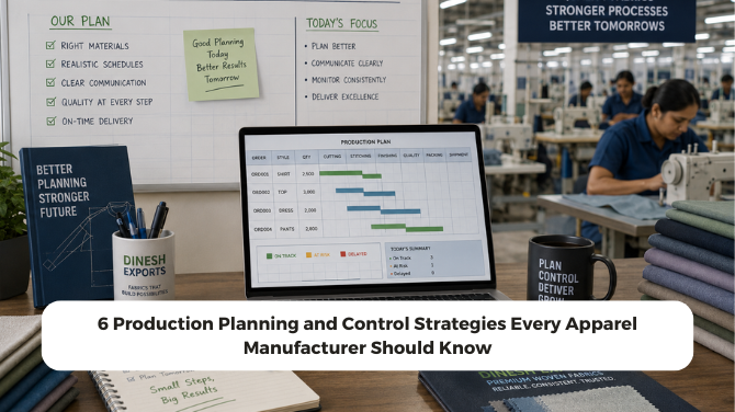 6 Production Planning and Control Strategies Every Apparel Manufacturer Should Know