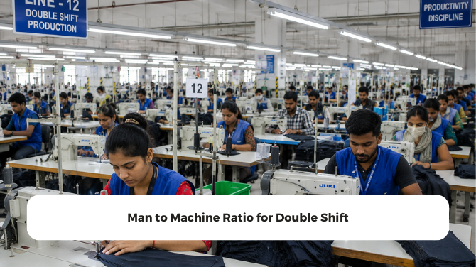 Man to Machine Ratio for Double Shift