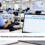 Monthly Garment Line Efficiency Calculation